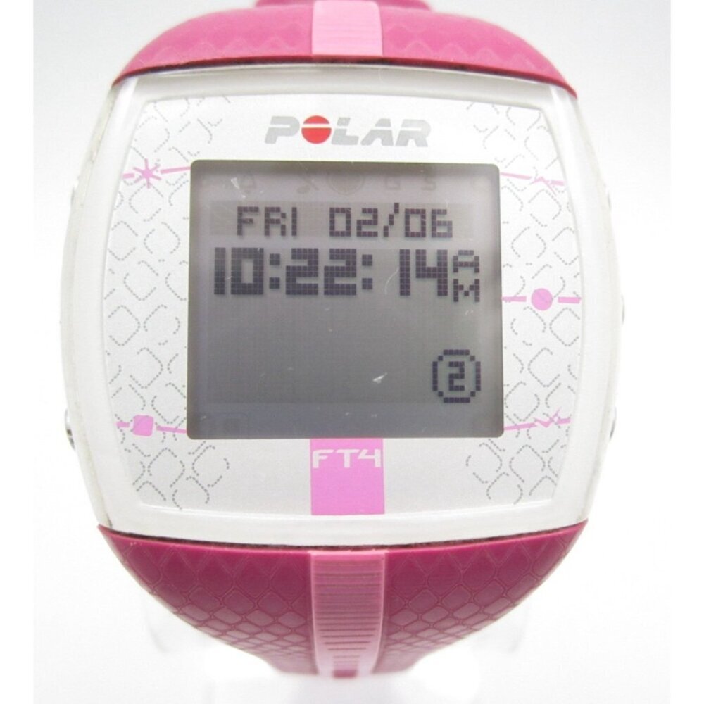 Women Polar Heart Rate Quartz WR Digital 38mm Round Watch (I33) "New Battery"